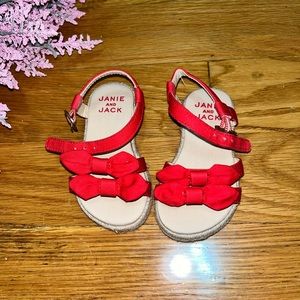 Janie and Jack red sandals